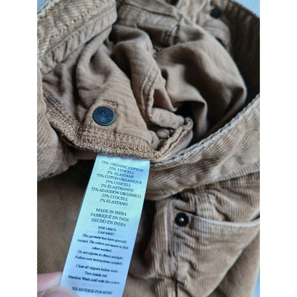 Faherty Pants 36x30 Corduroy Organic Cotton Cord Straight Leg Preppy Brown